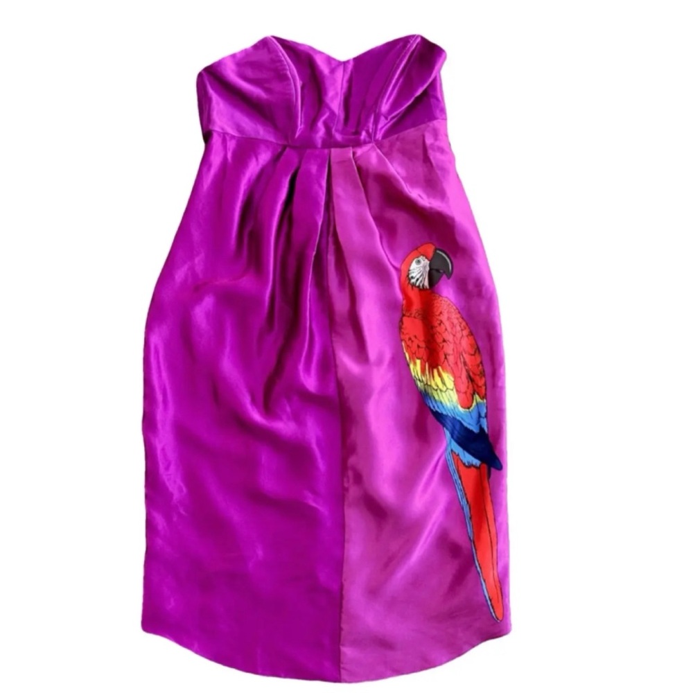 RICHARD RUIZ Anthropologie Silk Mini Dress NWT size small 🦜🤍